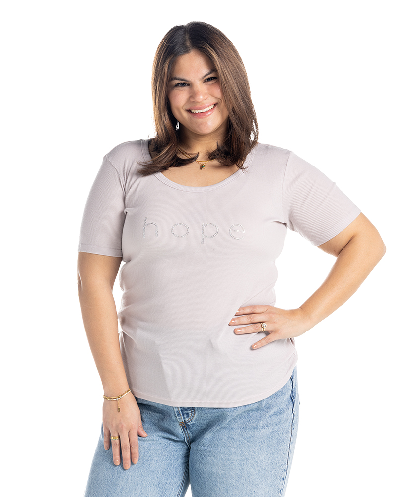 Primary image Ladies Hope Rhinestone T-Shirt